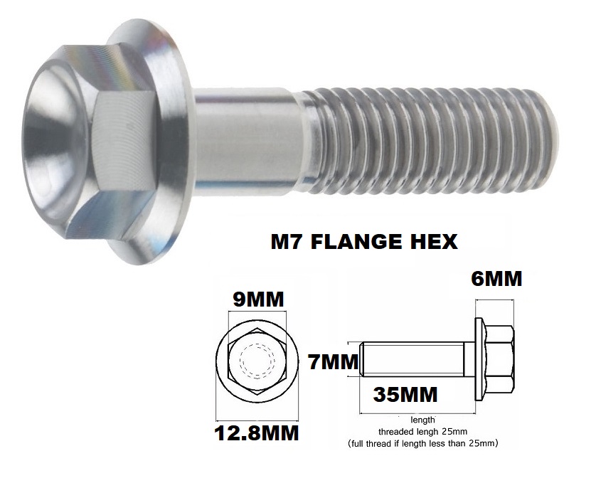 TITANIUM M7X1.00X35MM